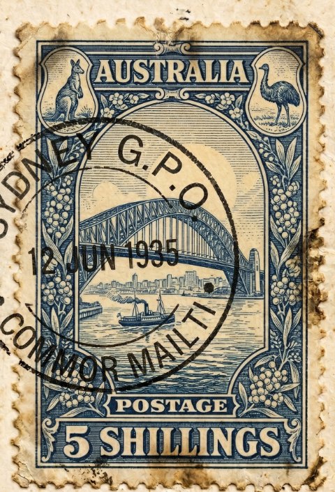 Postmarked stamp: Australia