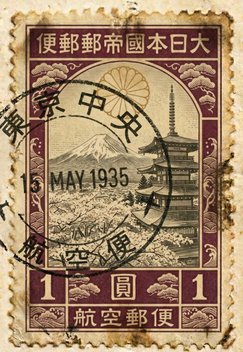Postmarked stamp: Japan
